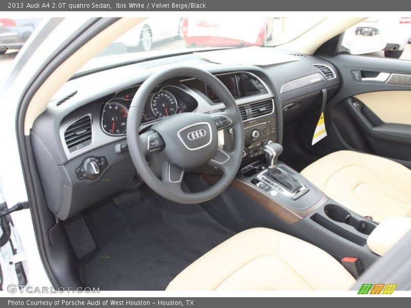 Ibis White / Velvet Beige/Black 2013 Audi A4 2.0T quattro Sedan