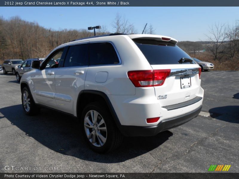 Stone White / Black 2012 Jeep Grand Cherokee Laredo X Package 4x4