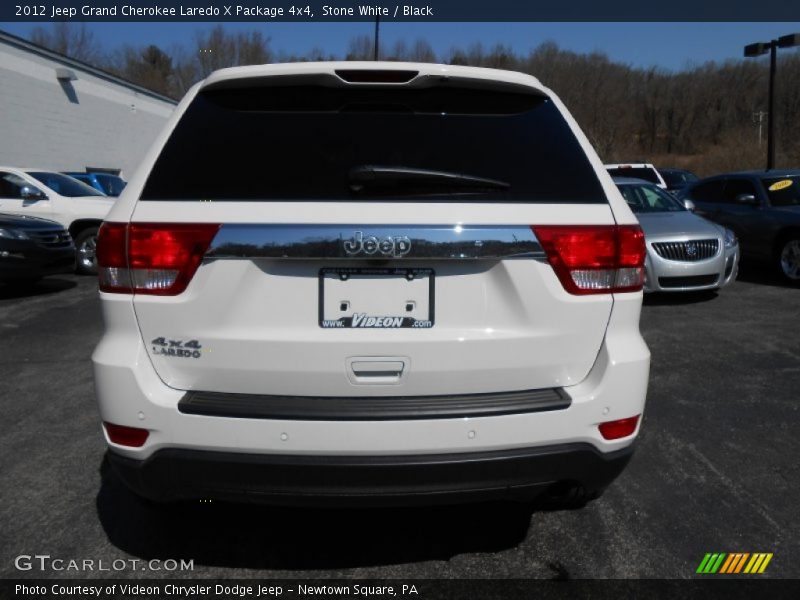 Stone White / Black 2012 Jeep Grand Cherokee Laredo X Package 4x4