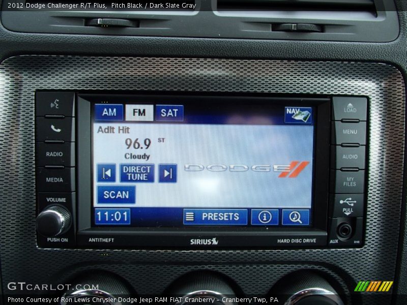 Pitch Black / Dark Slate Gray 2012 Dodge Challenger R/T Plus