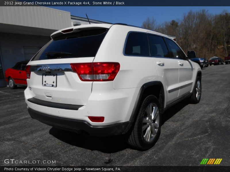 Stone White / Black 2012 Jeep Grand Cherokee Laredo X Package 4x4