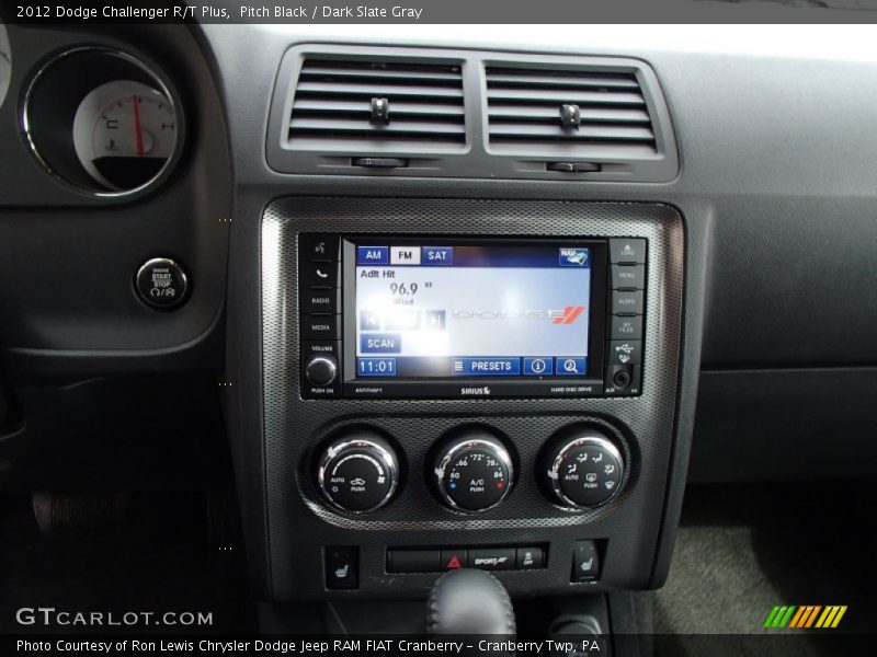 Pitch Black / Dark Slate Gray 2012 Dodge Challenger R/T Plus