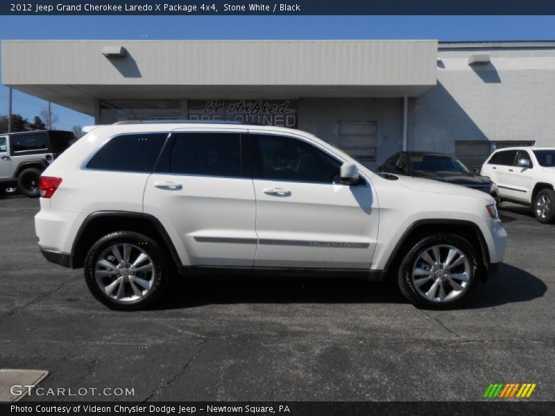 Stone White / Black 2012 Jeep Grand Cherokee Laredo X Package 4x4