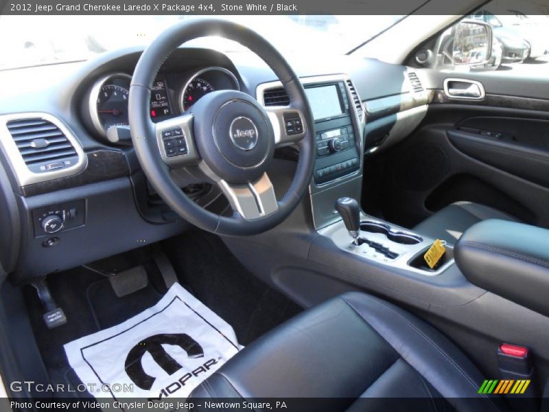 Stone White / Black 2012 Jeep Grand Cherokee Laredo X Package 4x4