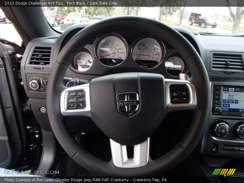 Pitch Black / Dark Slate Gray 2012 Dodge Challenger R/T Plus