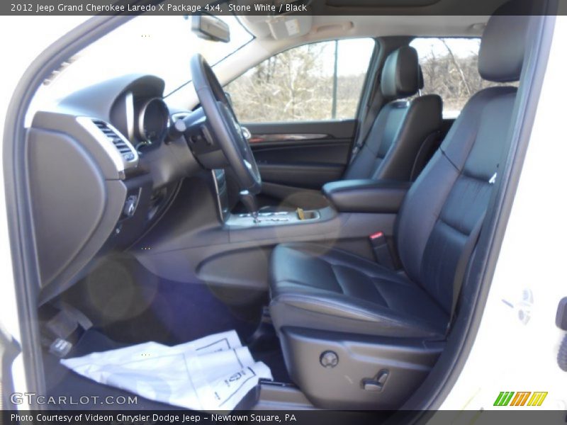 Stone White / Black 2012 Jeep Grand Cherokee Laredo X Package 4x4