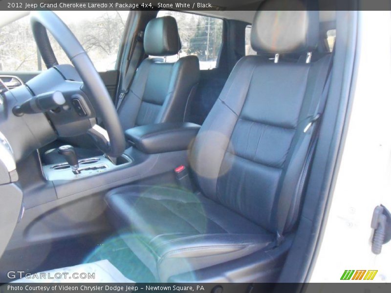 Stone White / Black 2012 Jeep Grand Cherokee Laredo X Package 4x4