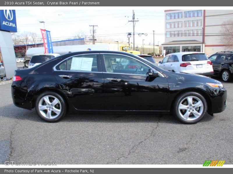 Crystal Black Pearl / Parchment 2010 Acura TSX Sedan