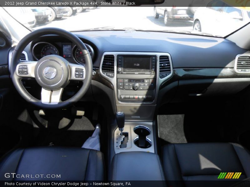 Stone White / Black 2012 Jeep Grand Cherokee Laredo X Package 4x4