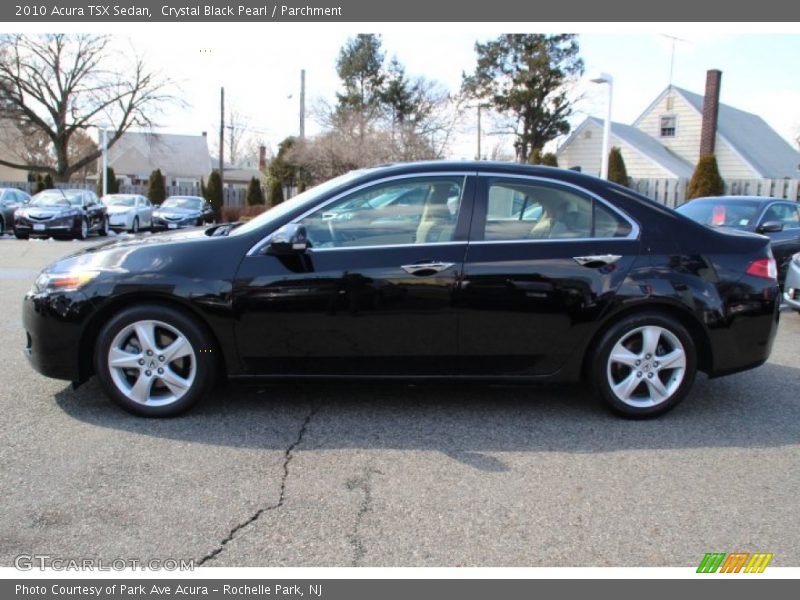Crystal Black Pearl / Parchment 2010 Acura TSX Sedan