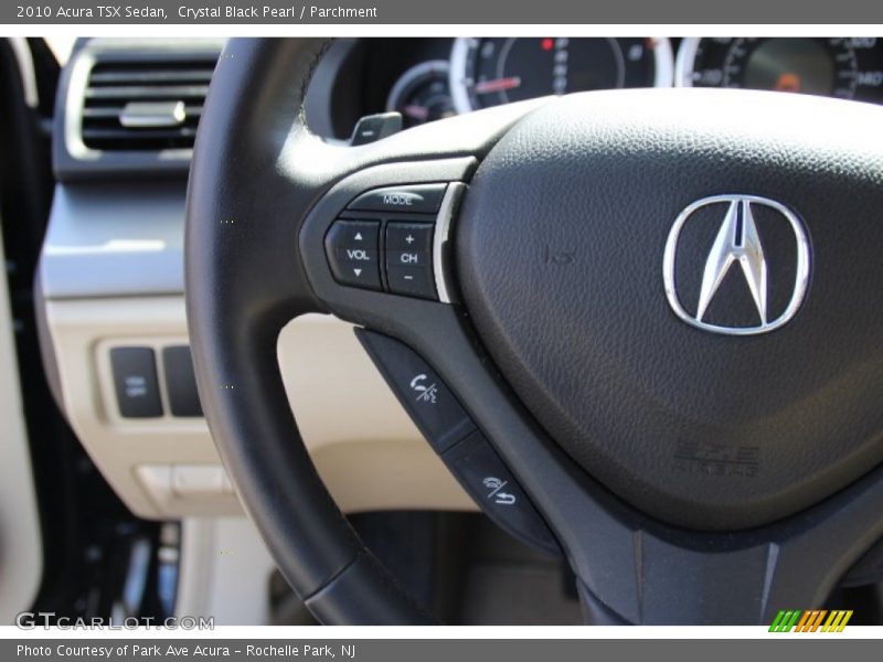Crystal Black Pearl / Parchment 2010 Acura TSX Sedan