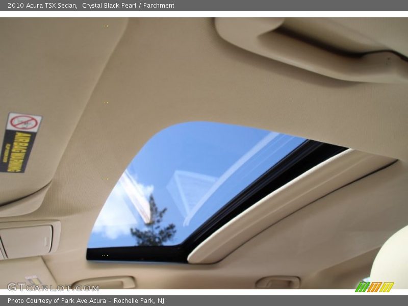 Crystal Black Pearl / Parchment 2010 Acura TSX Sedan
