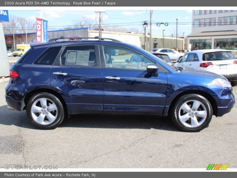 Royal Blue Pearl / Taupe 2009 Acura RDX SH-AWD Technology