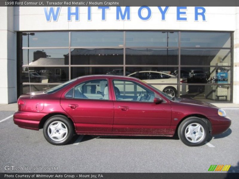 Toreador Red Metallic / Medium Graphite 1998 Ford Contour LX