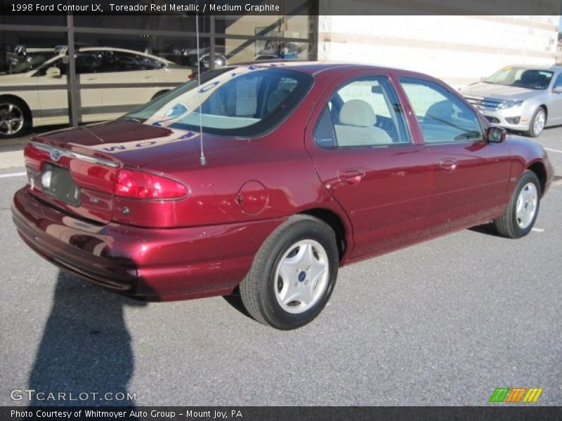 Toreador Red Metallic / Medium Graphite 1998 Ford Contour LX