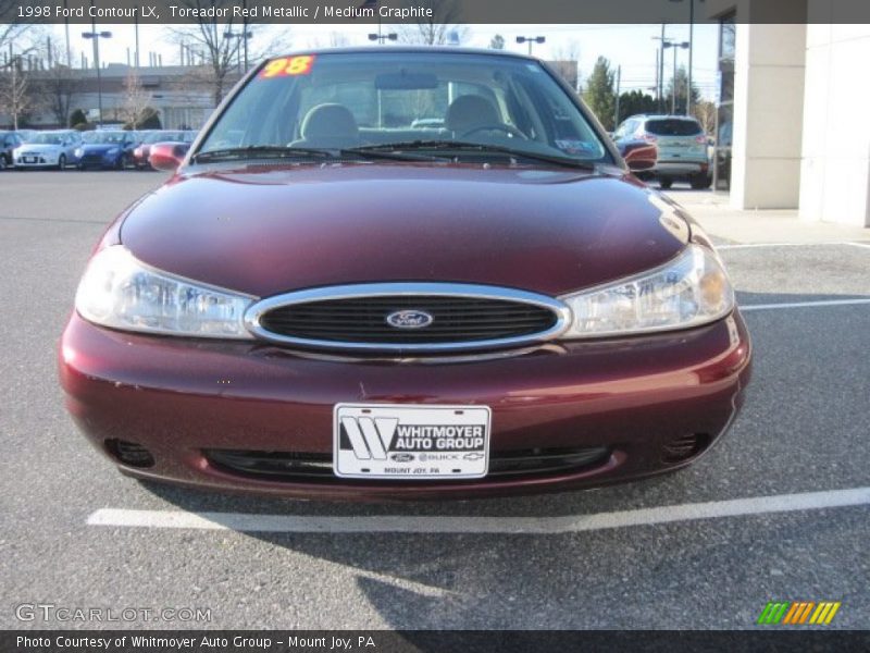 Toreador Red Metallic / Medium Graphite 1998 Ford Contour LX