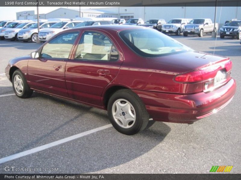 Toreador Red Metallic / Medium Graphite 1998 Ford Contour LX
