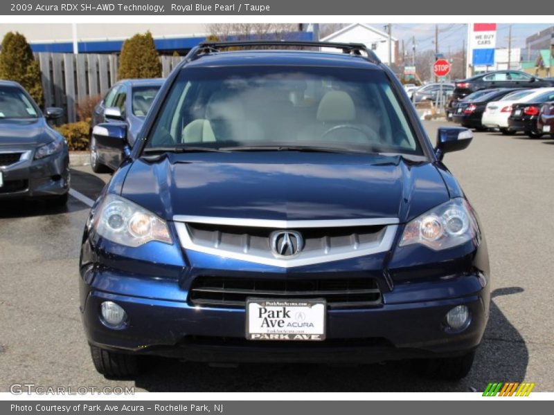 Royal Blue Pearl / Taupe 2009 Acura RDX SH-AWD Technology