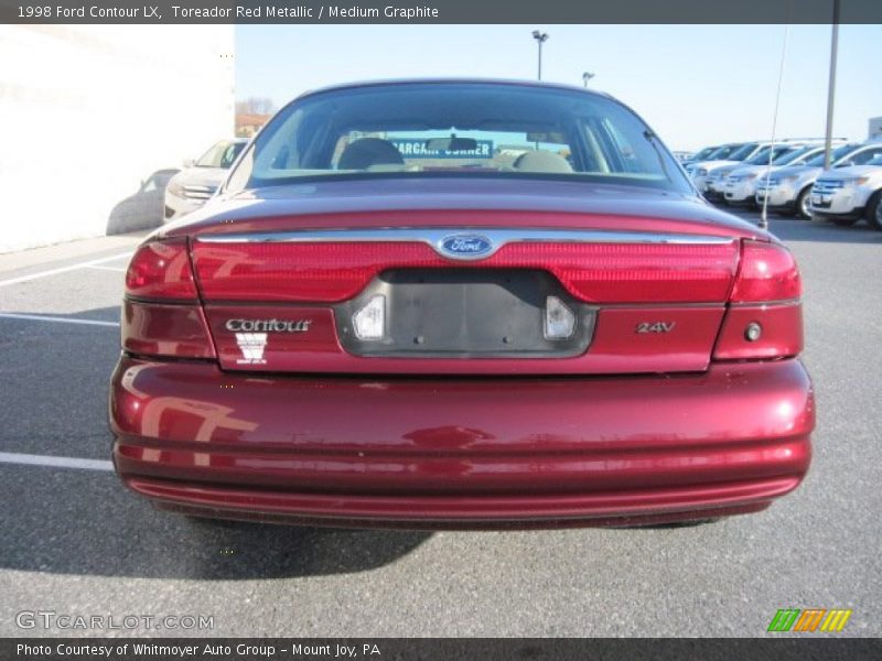 Toreador Red Metallic / Medium Graphite 1998 Ford Contour LX