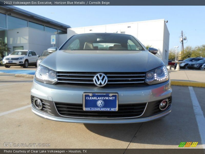 Horizon Blue Metallic / Cornsilk Beige 2013 Volkswagen Eos Executive