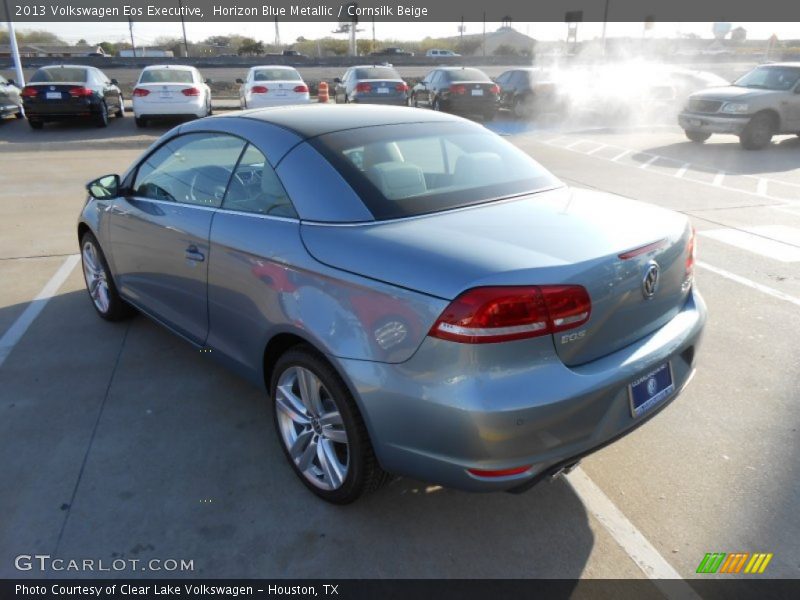 Horizon Blue Metallic / Cornsilk Beige 2013 Volkswagen Eos Executive
