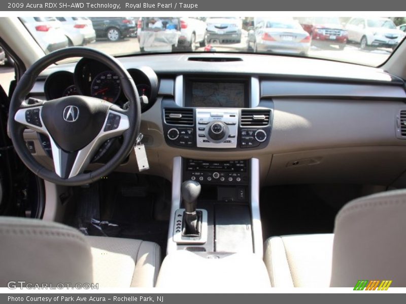 Royal Blue Pearl / Taupe 2009 Acura RDX SH-AWD Technology