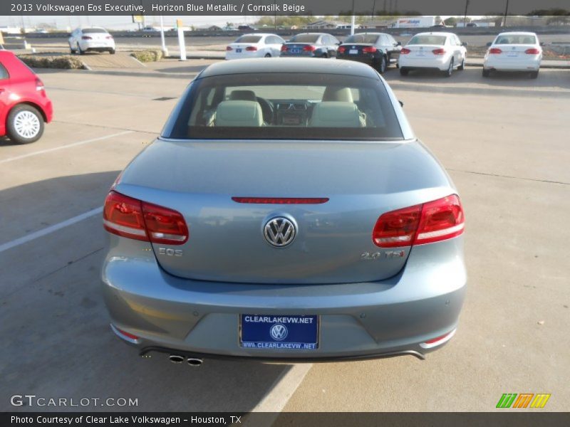 Horizon Blue Metallic / Cornsilk Beige 2013 Volkswagen Eos Executive