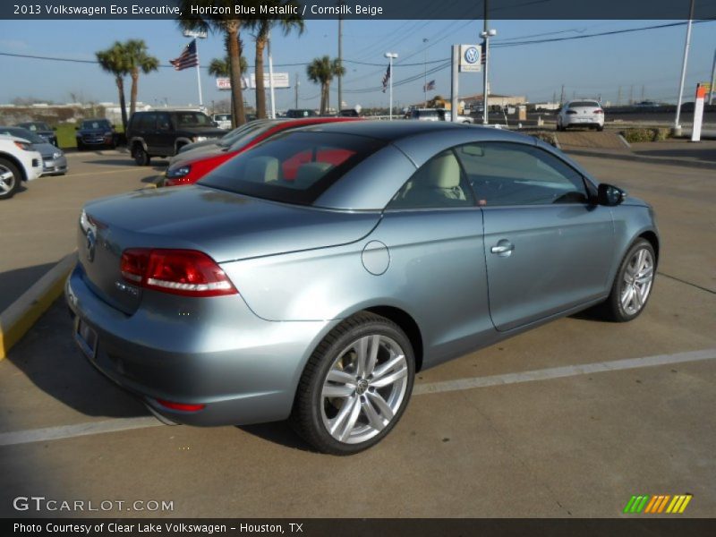 Horizon Blue Metallic / Cornsilk Beige 2013 Volkswagen Eos Executive