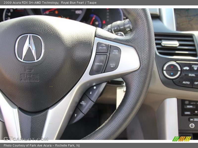 Royal Blue Pearl / Taupe 2009 Acura RDX SH-AWD Technology