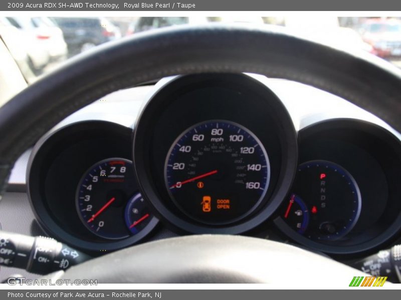 Royal Blue Pearl / Taupe 2009 Acura RDX SH-AWD Technology