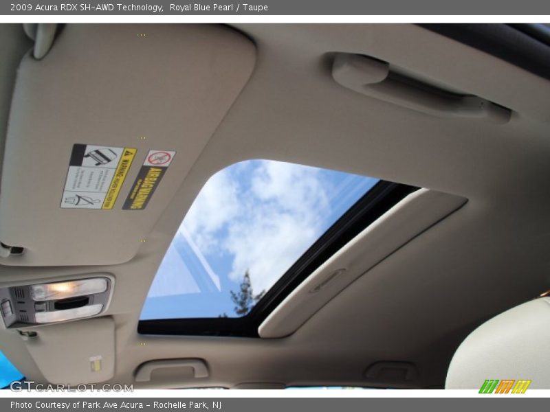 Royal Blue Pearl / Taupe 2009 Acura RDX SH-AWD Technology