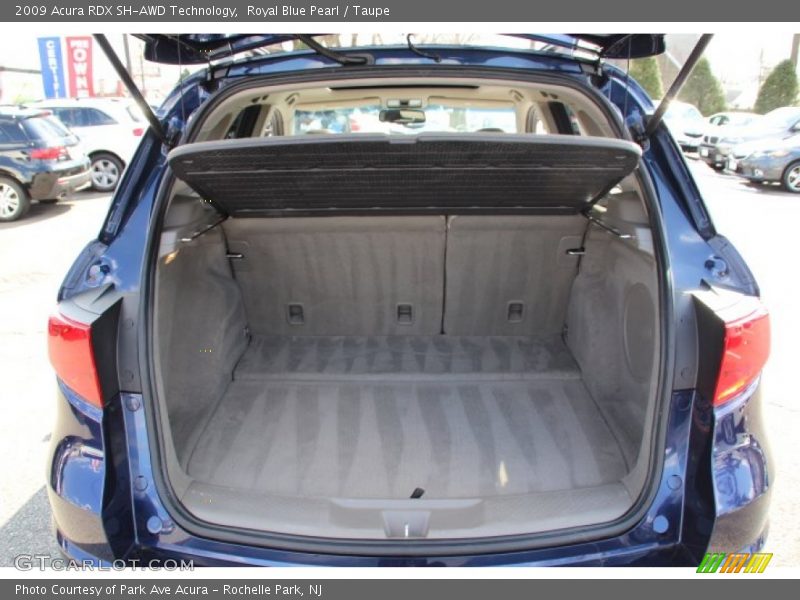 Royal Blue Pearl / Taupe 2009 Acura RDX SH-AWD Technology