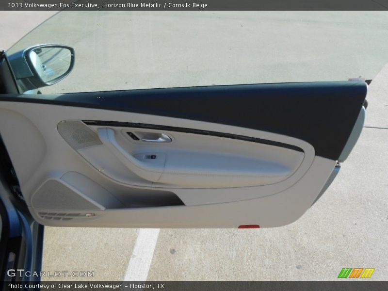 Horizon Blue Metallic / Cornsilk Beige 2013 Volkswagen Eos Executive