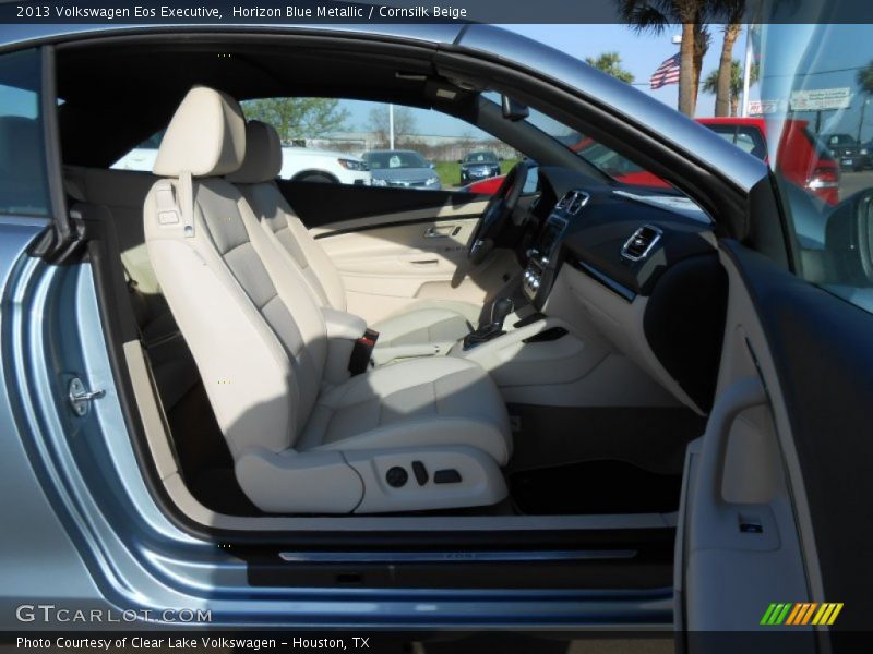 Horizon Blue Metallic / Cornsilk Beige 2013 Volkswagen Eos Executive