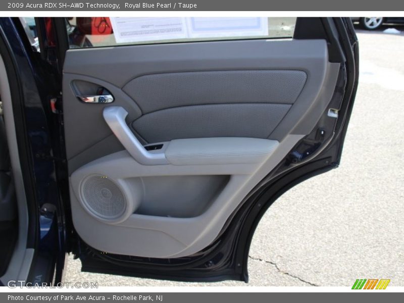 Royal Blue Pearl / Taupe 2009 Acura RDX SH-AWD Technology