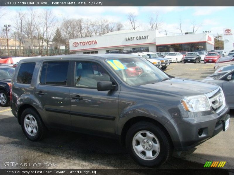 Polished Metal Metallic / Gray 2010 Honda Pilot LX 4WD