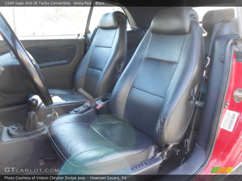 Imola Red / Black 1996 Saab 900 SE Turbo Convertible