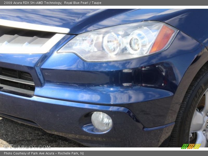Royal Blue Pearl / Taupe 2009 Acura RDX SH-AWD Technology