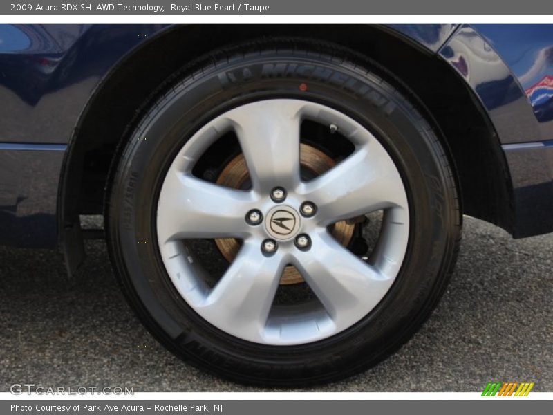Royal Blue Pearl / Taupe 2009 Acura RDX SH-AWD Technology