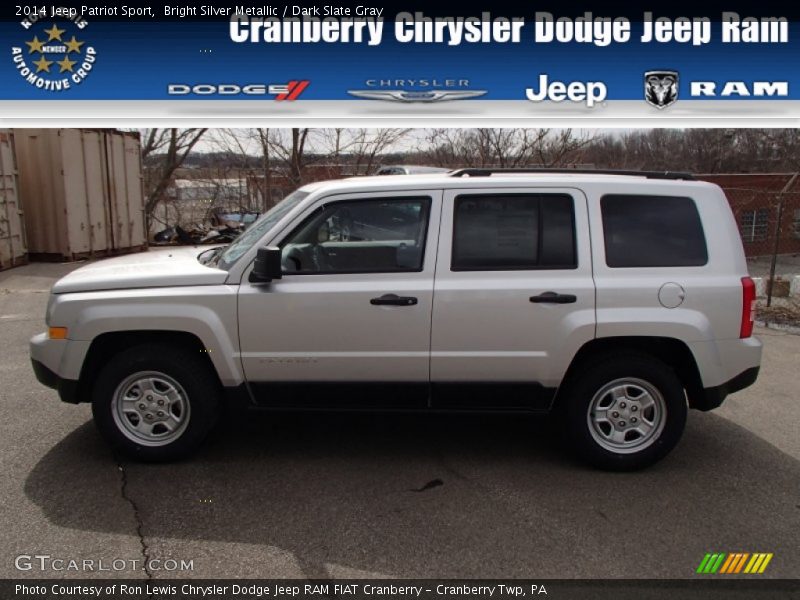 Bright Silver Metallic / Dark Slate Gray 2014 Jeep Patriot Sport