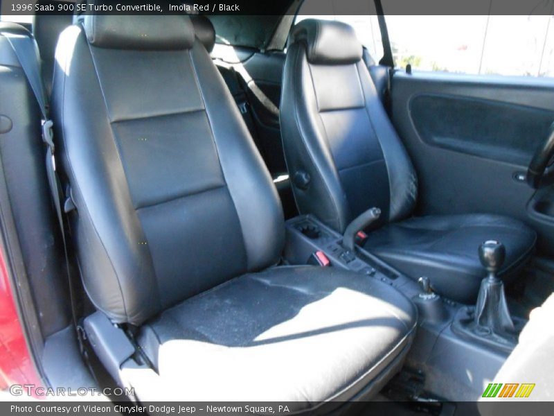 Imola Red / Black 1996 Saab 900 SE Turbo Convertible
