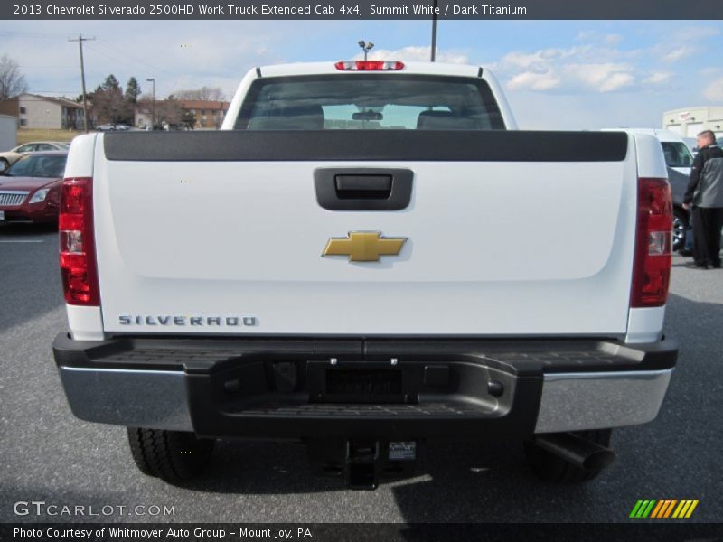 Summit White / Dark Titanium 2013 Chevrolet Silverado 2500HD Work Truck Extended Cab 4x4