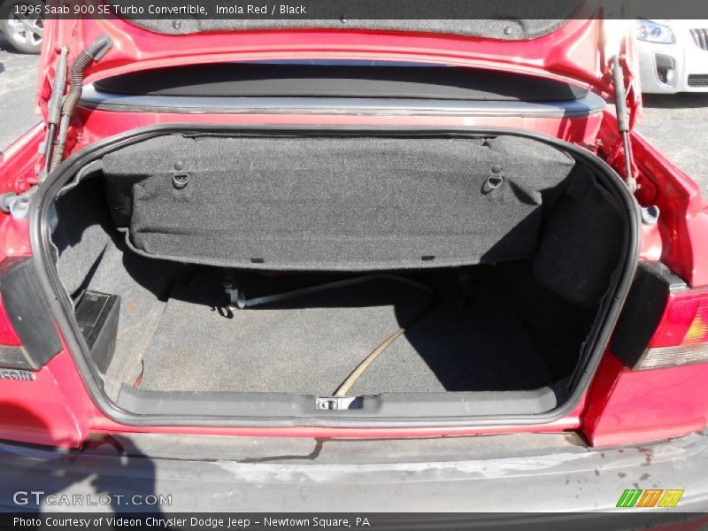 Imola Red / Black 1996 Saab 900 SE Turbo Convertible