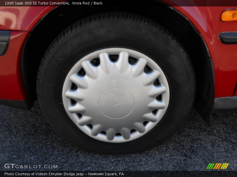 Imola Red / Black 1996 Saab 900 SE Turbo Convertible