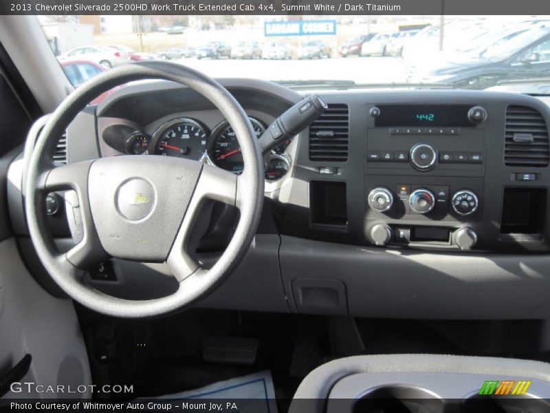 Dashboard of 2013 Silverado 2500HD Work Truck Extended Cab 4x4