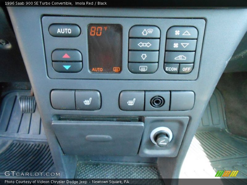 Imola Red / Black 1996 Saab 900 SE Turbo Convertible