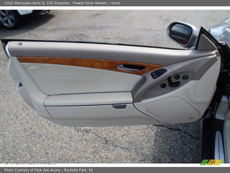 Pewter Silver Metallic / Stone 2003 Mercedes-Benz SL 500 Roadster