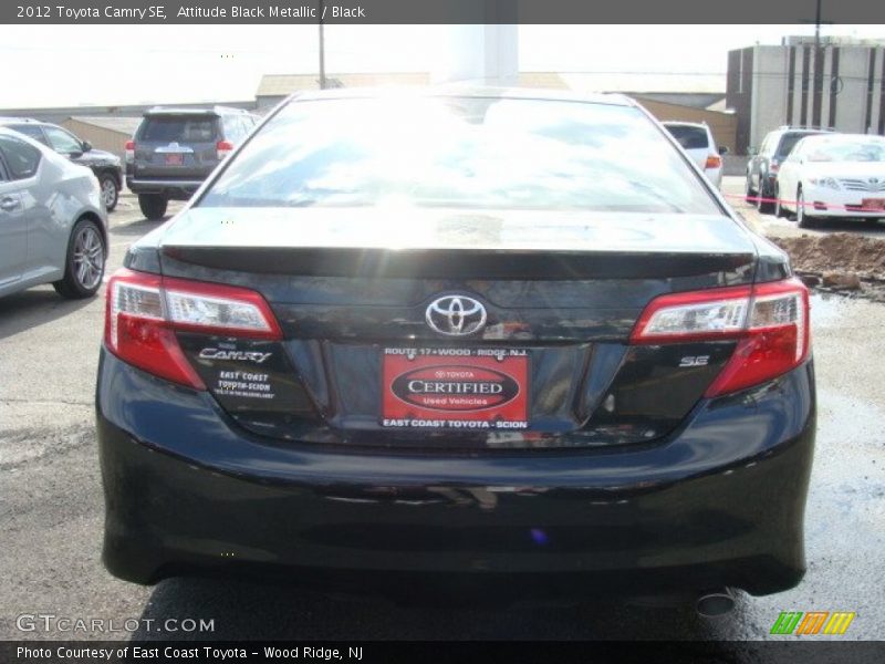 Attitude Black Metallic / Black 2012 Toyota Camry SE