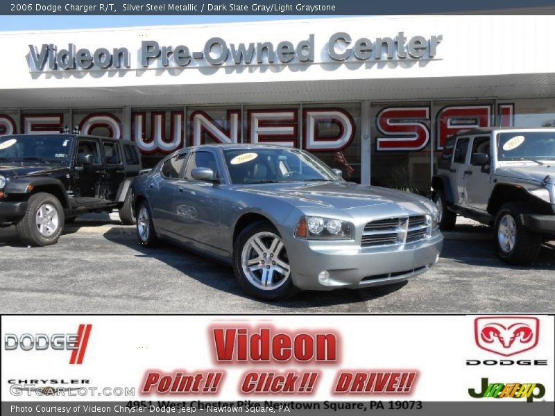 Silver Steel Metallic / Dark Slate Gray/Light Graystone 2006 Dodge Charger R/T