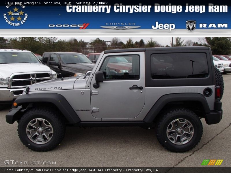 Billet Silver Metallic / Black 2013 Jeep Wrangler Rubicon 4x4